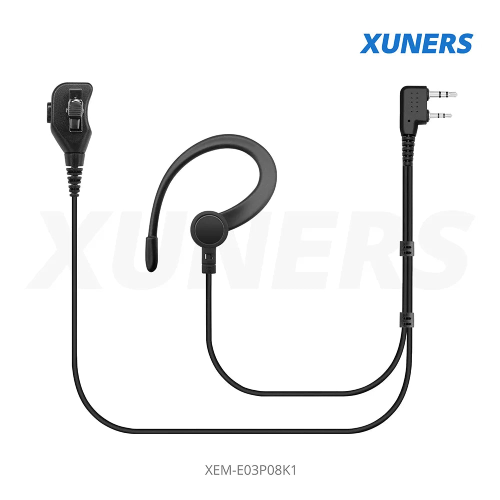XEM-E03P08K1 Two-way Radio Ear-hanger Earplug Headset