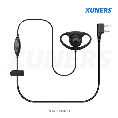 XEM-E08P02K1 Two-way Radio Ear-hanger Earplug Headset