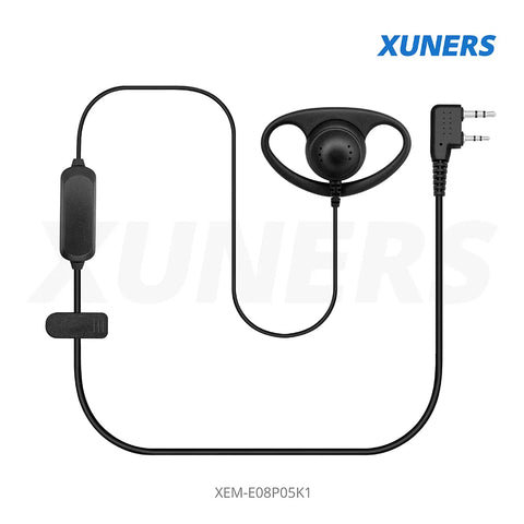 XEM-E08P05K1 Two-way Radio Ear-hanger Earplug Headset