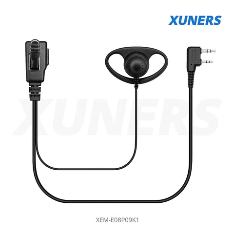 XEM-E08P09K1 Two-way Radio Ear-hanger Earplug Headset
