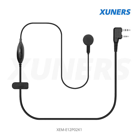XEM-E12P02K1 Two-way Radio Ear-hanger Earplug Headset