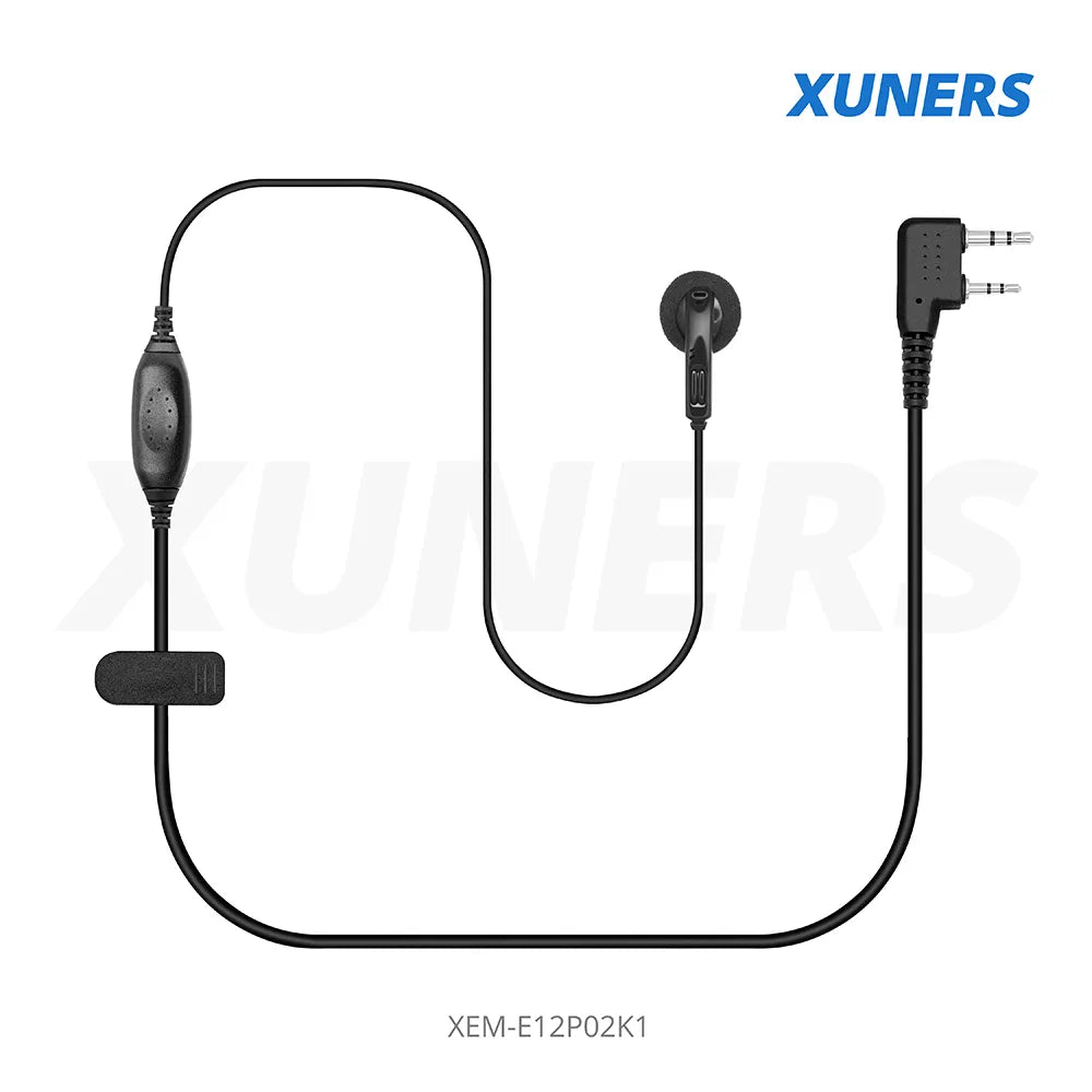 XEM-E12P02K1 Two-way Radio Ear-hanger Earplug Headset