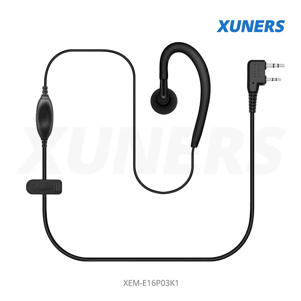 XEM-E16P03K1 Two-way Radio Ear-hanger Earplug Headset