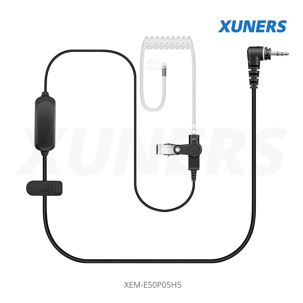 XEM-E50P05H5 For Hytera Two-way Radio Acoustic tube Earphone