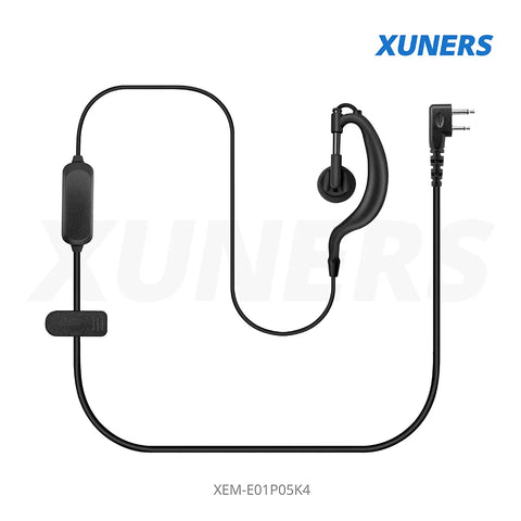 XEM-E01P05K4 Two-way Radio Ear-hanger Earplug Headset