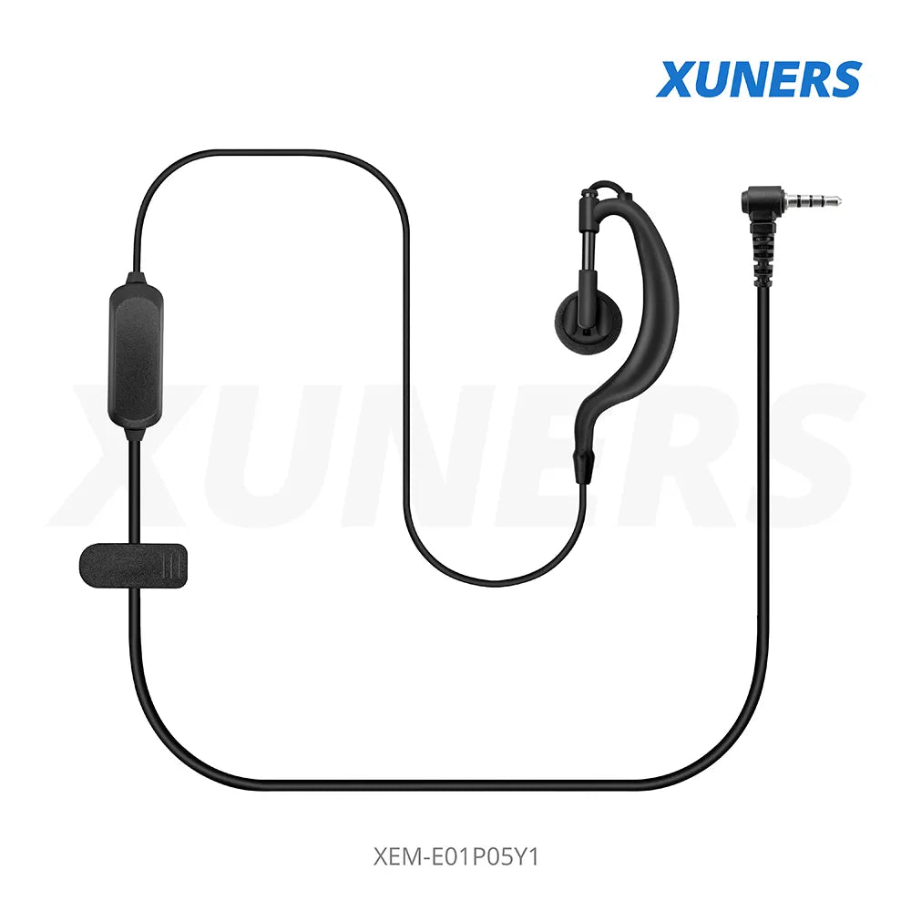 XEM-E01P05Y1 Two-way Radio Ear-hanger Earplug Headset