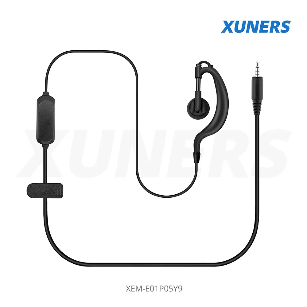 XEM-E01P05Y9 Two-way Radio Ear-hanger Earplug Headset