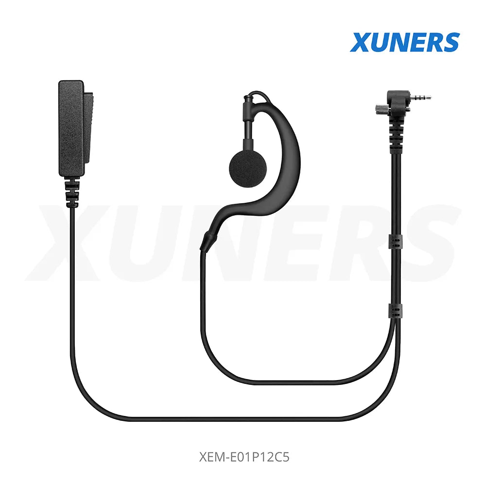 XEM-E01P12C5 Two-way Radio Ear-hanger Earplug Headset
