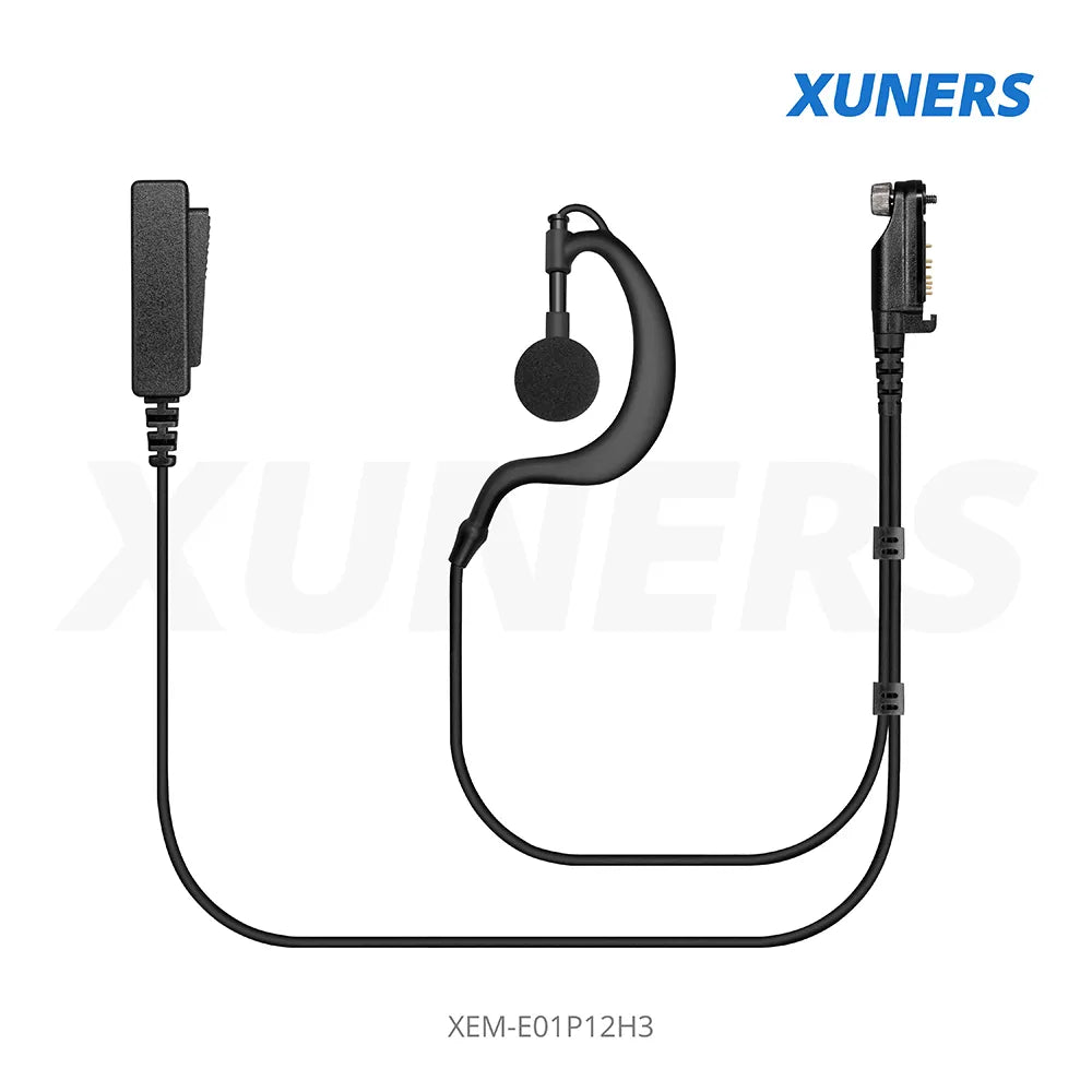 XEM-E01P12H3 For Hytera Two-way Radio Ear-hanger Earplug Headset