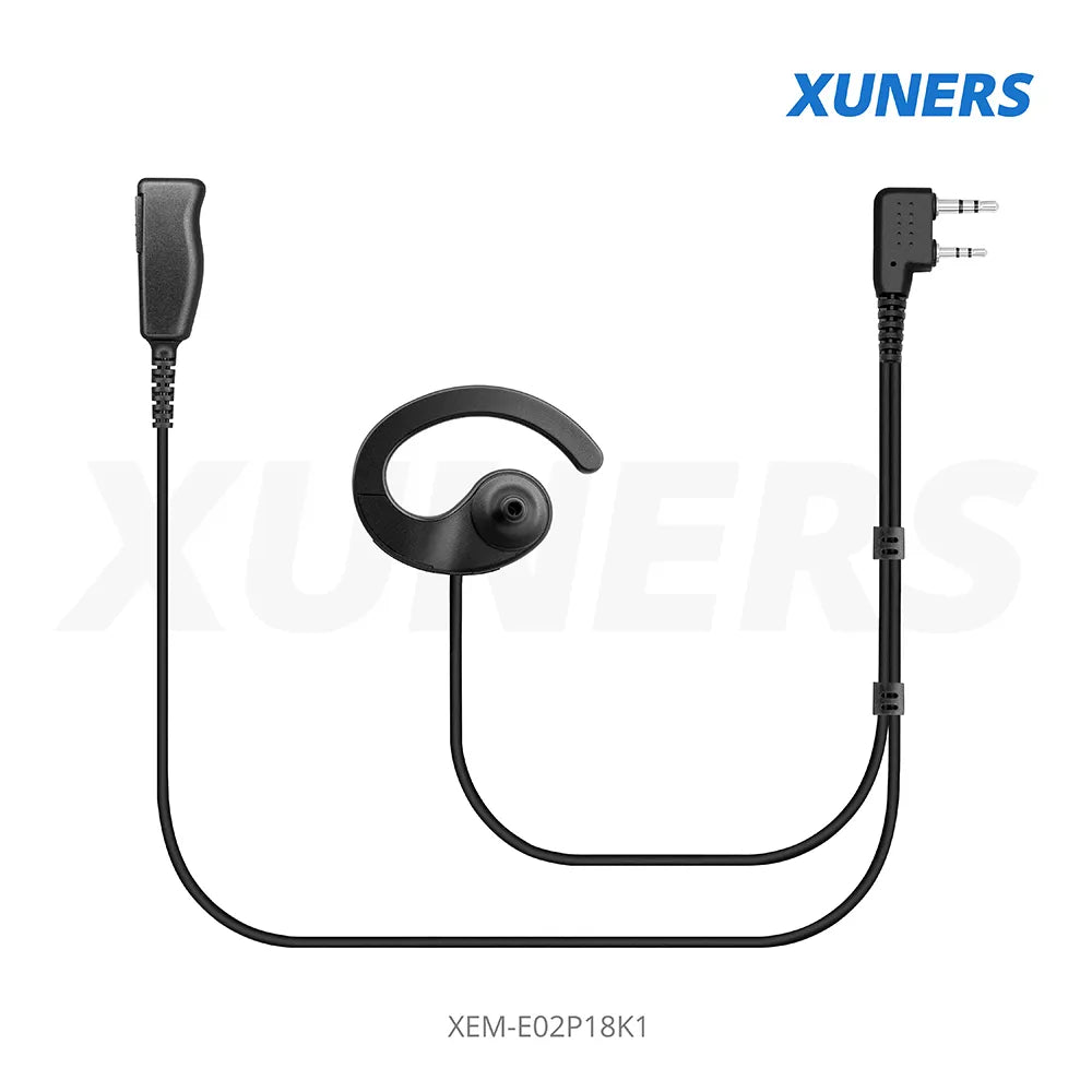 XEM-E02P18K1 Two-way Radio Ear-hanger Earplug Headset