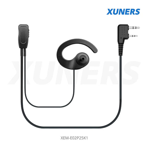 XEM-E02P25K1 Two-way Radio Ear-hanger Earplug Headset