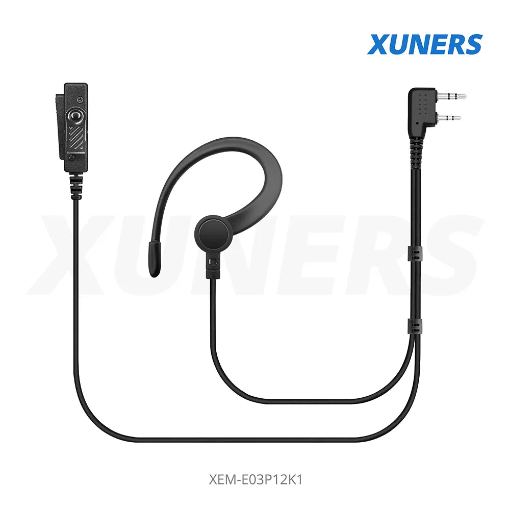 XEM-E03P12K1 Two-way Radio Ear-hanger Earplug Headset