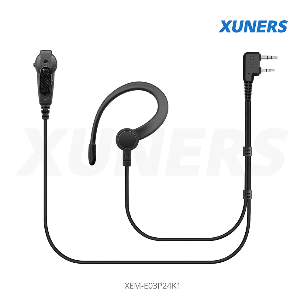 XEM-E03P24K1 Two-way Radio Ear-hanger Earplug Headset