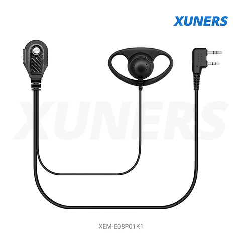 XEM-E08P01K1 Two-way Radio Ear-hanger Earplug Headset