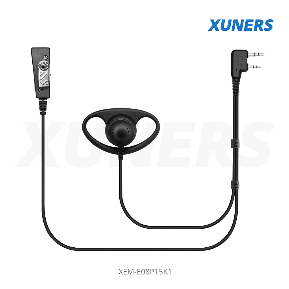 XEM-E08P15K1 Two-way Radio Ear-hanger Earplug Headset.