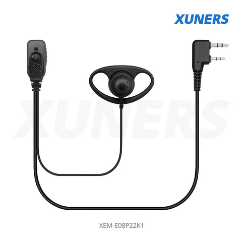 XEM-E08P22K1 Two-way Radio Ear-hanger Earplug Headset