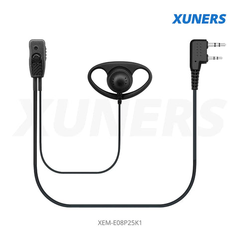 XEM-E08P25K1 Two-way Radio Ear-hanger Earplug Headset