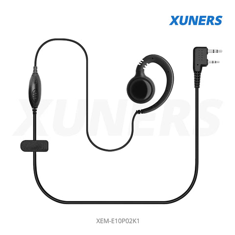 XEM-E10P02K1 Two-way Radio Ear-hanger Earplug Headset