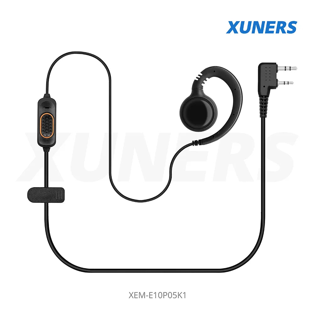 XEM-E10P05K1 Two-way Radio Ear-hanger Earplug Headset