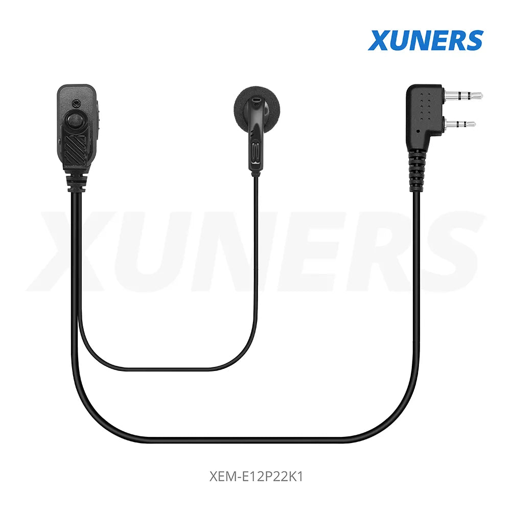 XEM-E12P22K1 Two-way Radio Ear-hanger Earplug Headset