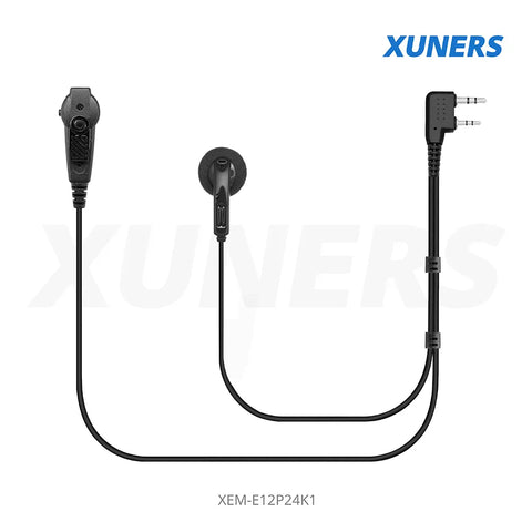 XEM-E12P24K1 Two-way Radio Ear-hanger Earplug Headset