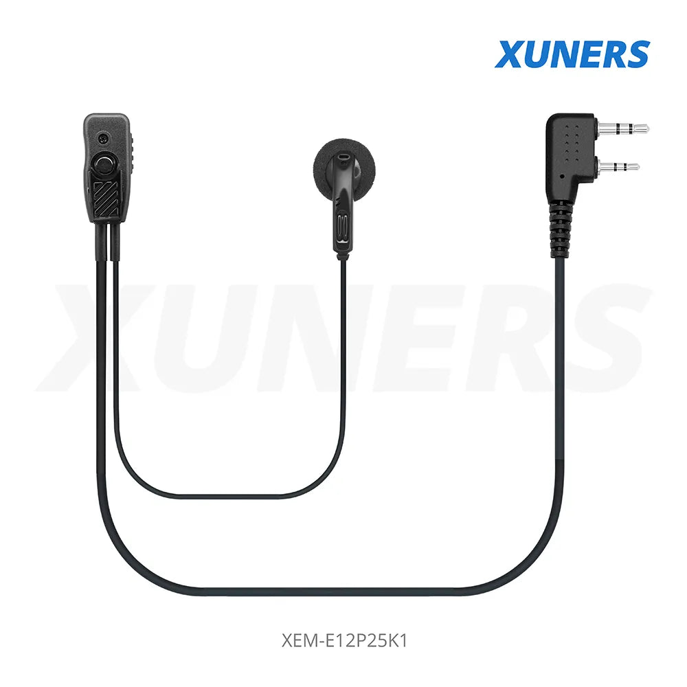 XEM-E12P25K1 Two-way Radio Ear-hanger Earplug Headset