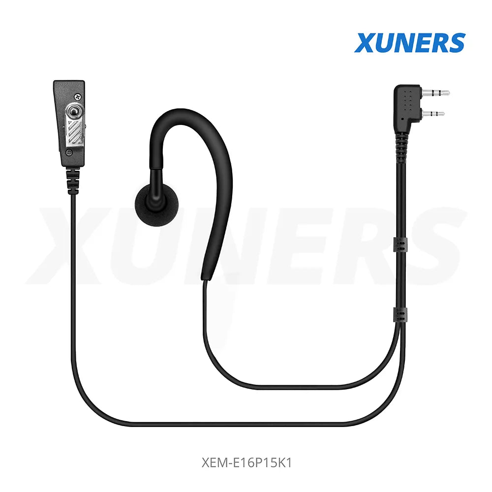 XEM-E16P15K1 Two-way Radio Ear-hanger Earplug Headset