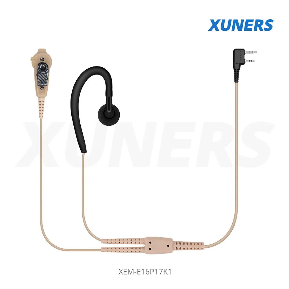 XEM-E16P17K1 Two-way Radio Ear-hanger Earplug Headset