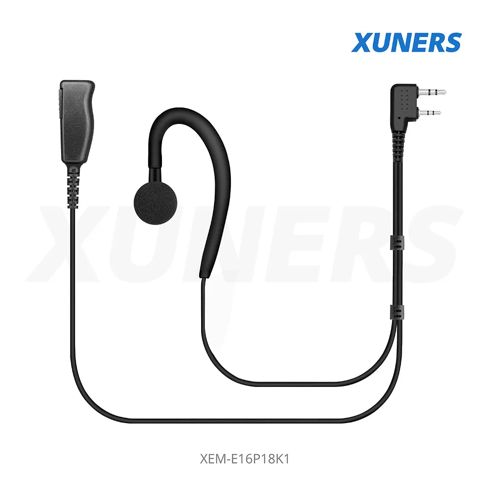 XEM-E16P18K1 Two-way Radio Ear-hanger Earplug Headset