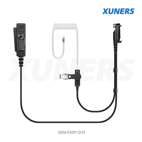 XEM-E50P12H3 For Hytera Two-way Radio Acoustic tube Earphone
