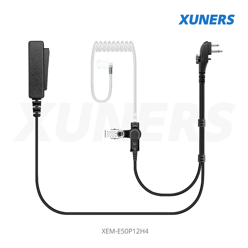 XEM-E50P12H4 For Hytera Two-way Radio Acoustic tube Earphone